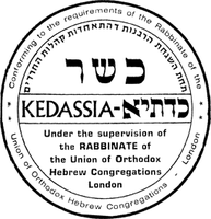 Kedassia (London) kosher certification logo