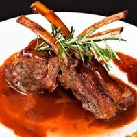 Lamb Chops in Wine-Mustard Sauce